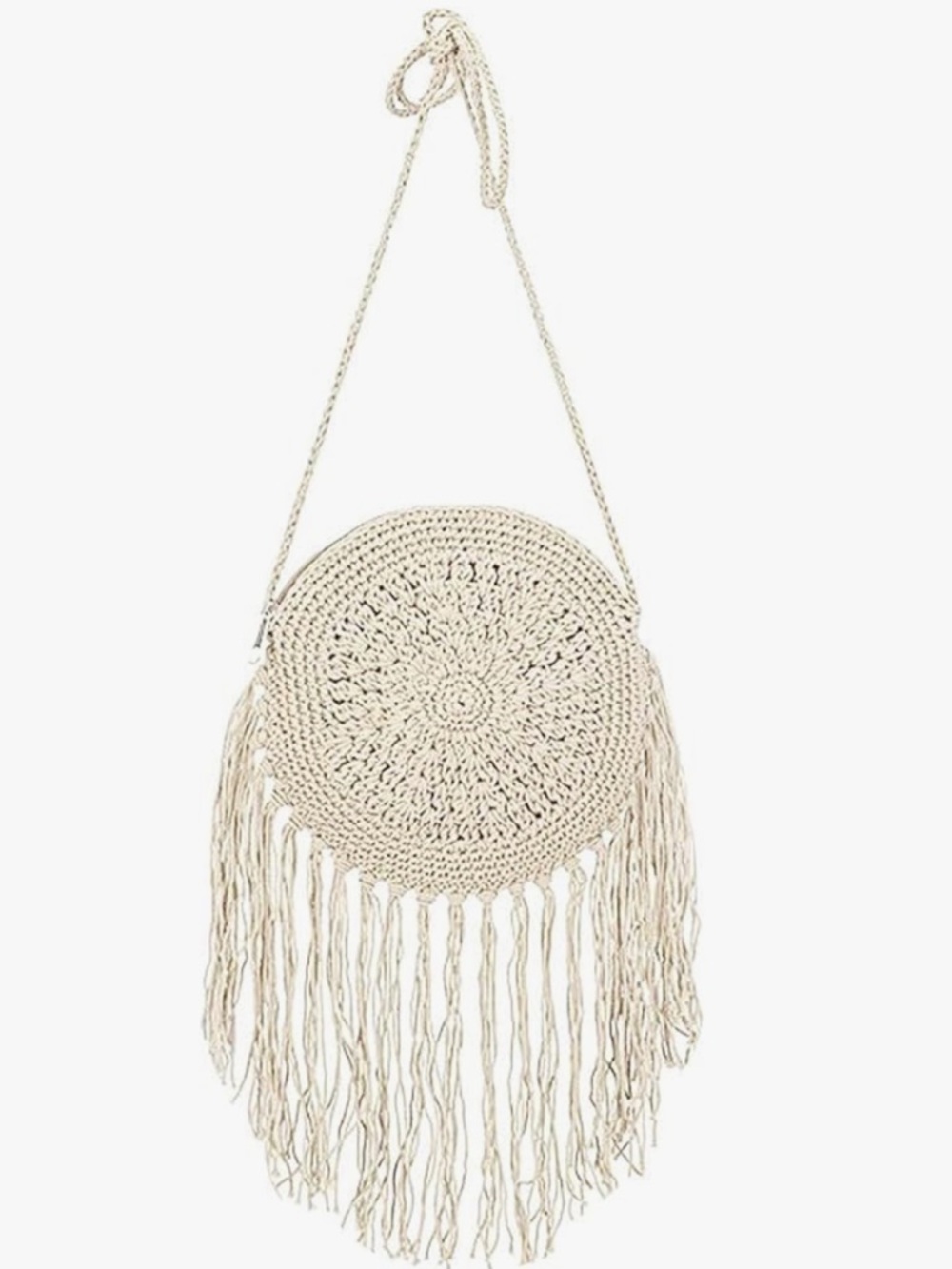 Round fringe bag
